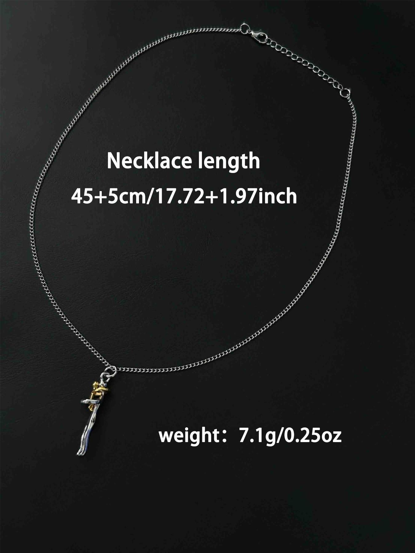 Two-tone hugging necklace, hugging pendant necklace, detachable mother and child pendant, DIY heart-shaped jewelry, a gift for new mothers, a mother's jewelry necklace suitable for special family occasions, a Mother's Day gift for mom.