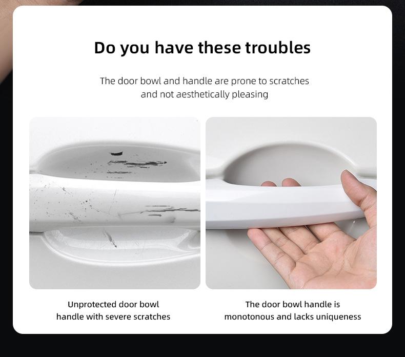 8Pcs Transparent Car Emblem Door Handle Protector Stickers Protection Film Accessories For Lexus IS500 LS460 RC200 LM300 RX450 LX NX350h LC UX CT RZ450e RC300 GX400 GS200t GS300h LS600 RX300 TX LBX HS250