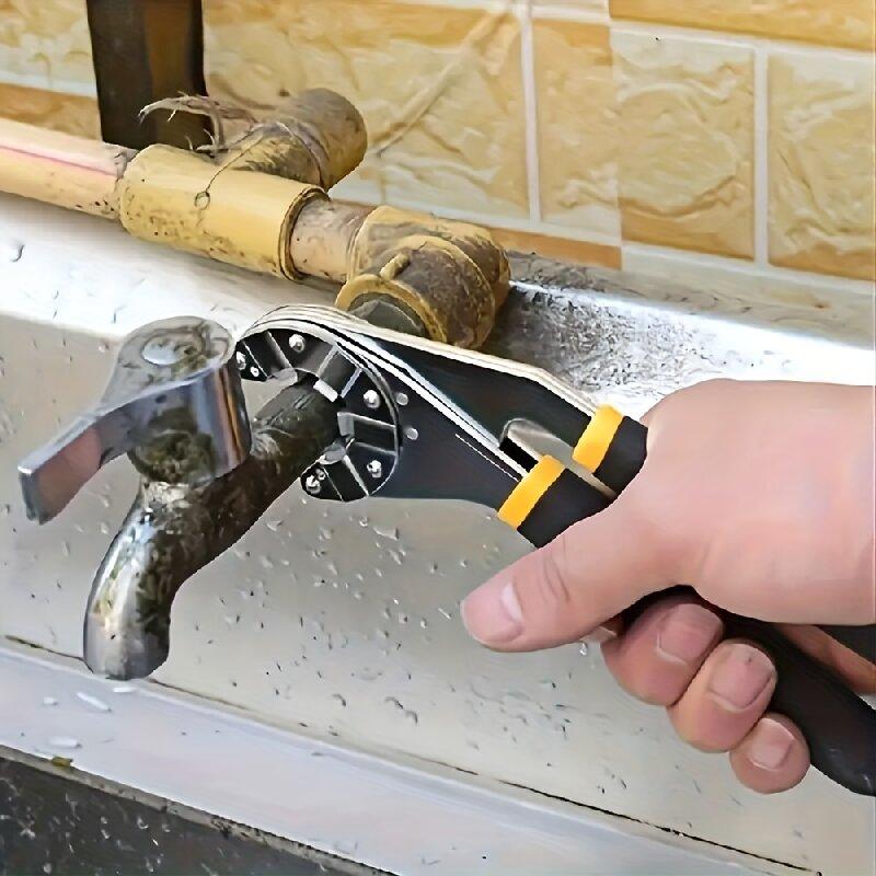 14-in-1 multifunctional wrench set, high-carbon steel adjustable open-end wrench, with serrated design, strong grip, mechanical operation, no assembly required, suitable for DIY, electrical repairs, motorcycle and bicycle maintenance tools