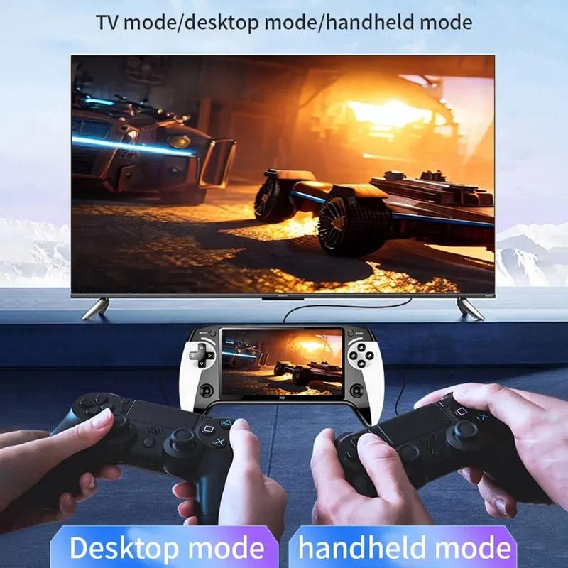 GAMINJA X9 Retro Handheld Video Game Console, IPS Screen Portable Handheld Game Player, Type-C Interface Gaming Console, Protective, Rechargeable Portable Console