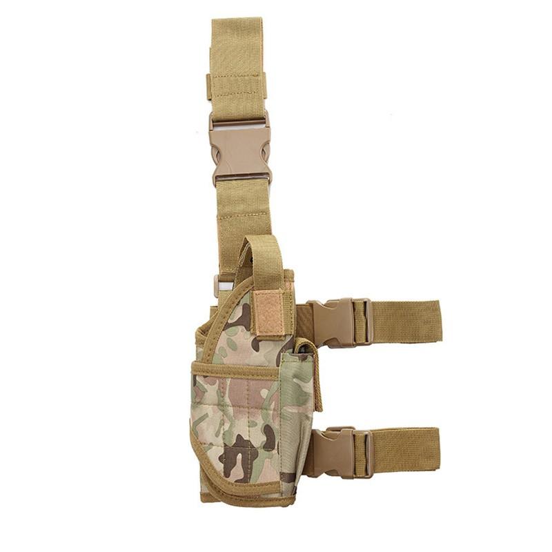 Multifunctional Tactical Leg Gun Holster, Outdoor Sports Leg Bag Quick Draw Pouch, Universal Camo Hunting Bag