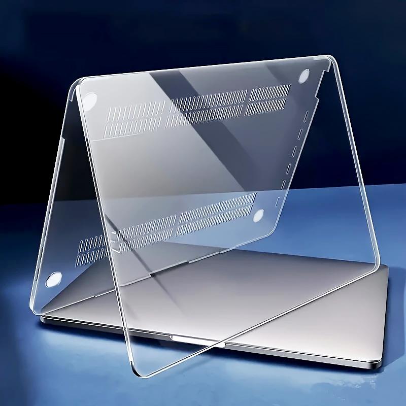 Premium laptop cases for MacBook Pro and Air models, high-grade hard protective shell - crystal clear, scratch-resistant, durable, and easy to install (1 cover + 1 base).