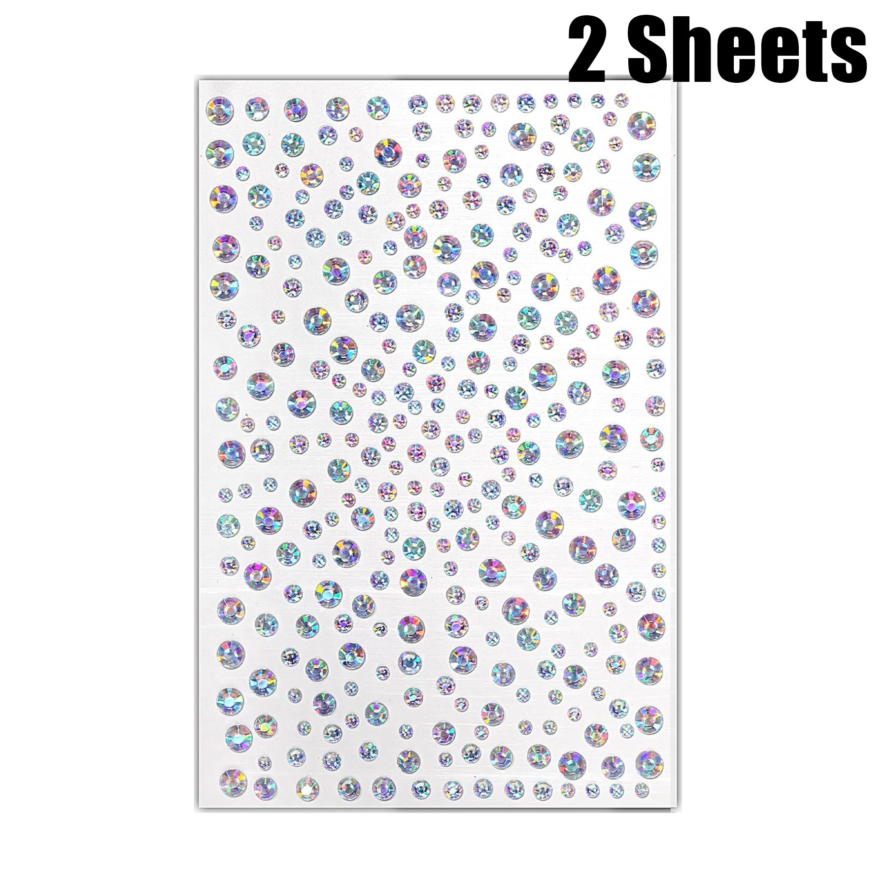 Large Beads 3D Radiant Starry Sky Rhinestone Face Jewelry Stickers, Glitter Tattoos, DIY Music Festival Party Makeup Decoration For Hair, Eyes, Face & Body, Gift Set