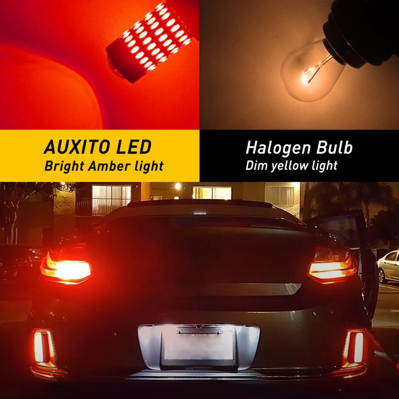 AUXITO 7440 7443 3157 1156 LED Bulbs Reverse Lights, 102-SMD Chipsets 500% Brighter 7441 7444 992 W21W 3056 3156 3057 4157 1141 1073 7506 LED Bulbs with Projector for Reverse Back Up Lights Tail Brake Signal Parking Lights, 6000K White