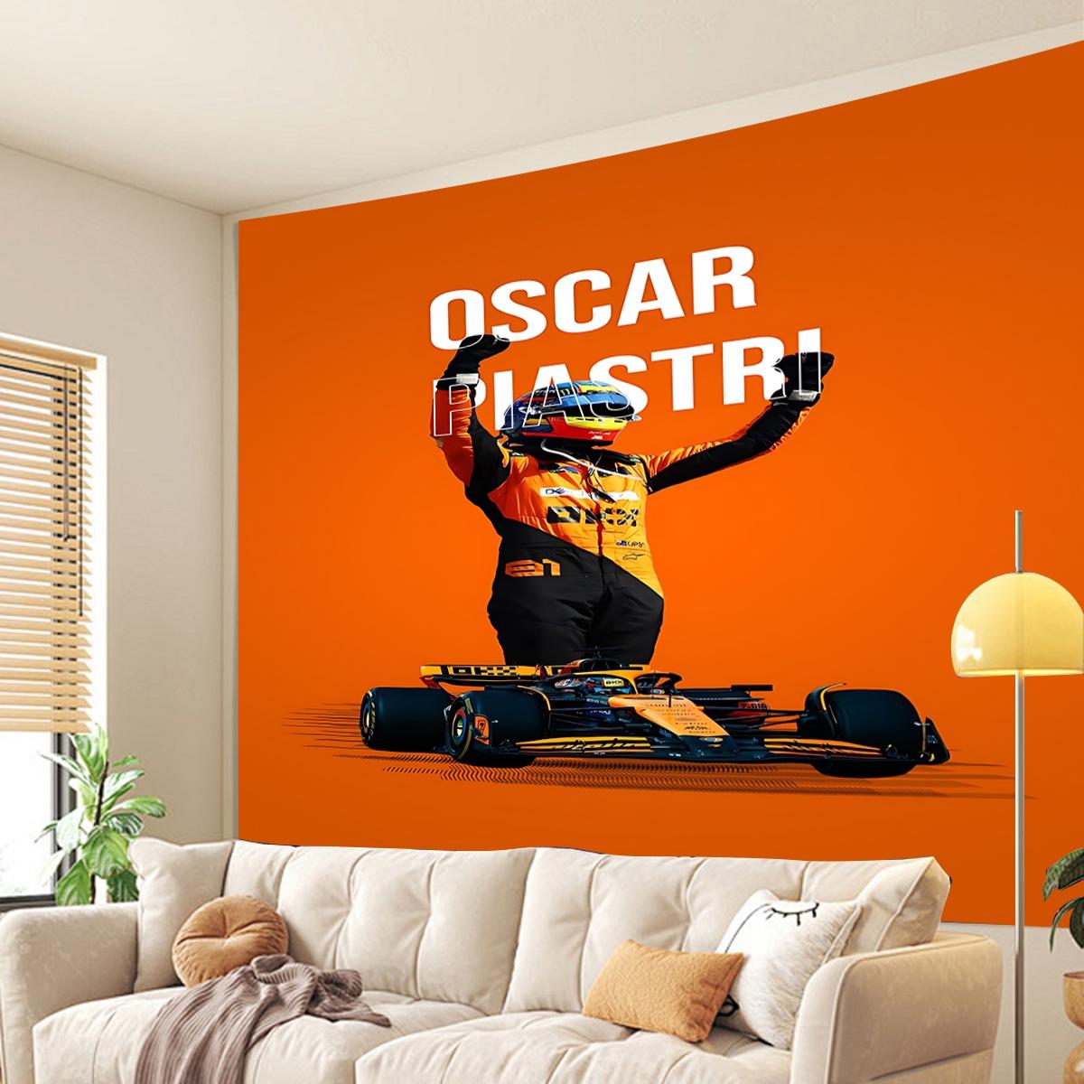 Oscar Piastri connection  Tapestry, Exquisite Patterns, Soft Fabrics, Perfect for Sofa or Bed Decoration, Comfortable Home Decoration, Bohemian Home Decoration