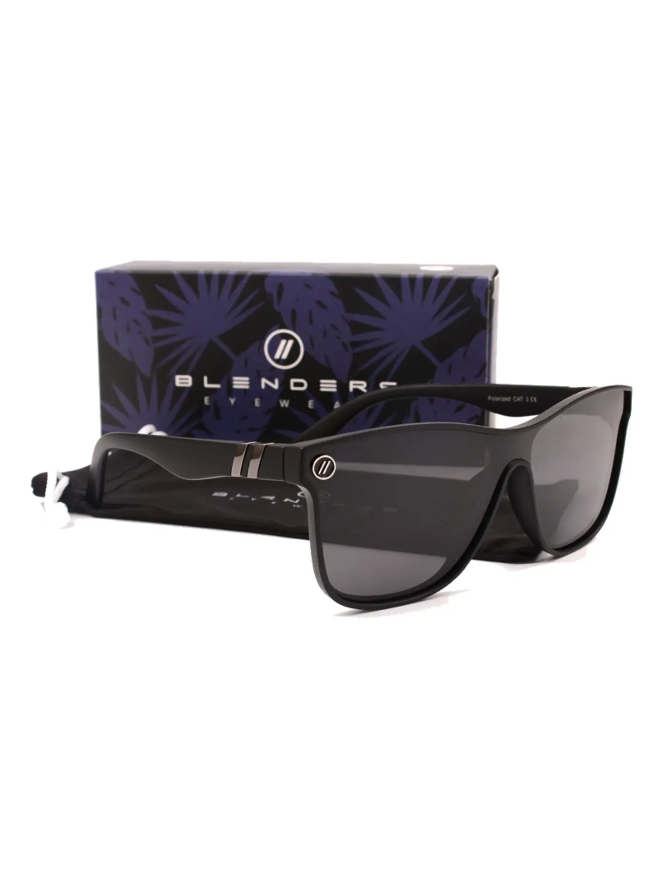 1pcs Polarized Blender Square Sunglasses, Unisex Fashion Eyewear Frame 8803, Casual Solid Style, All Seasons Sun Protection