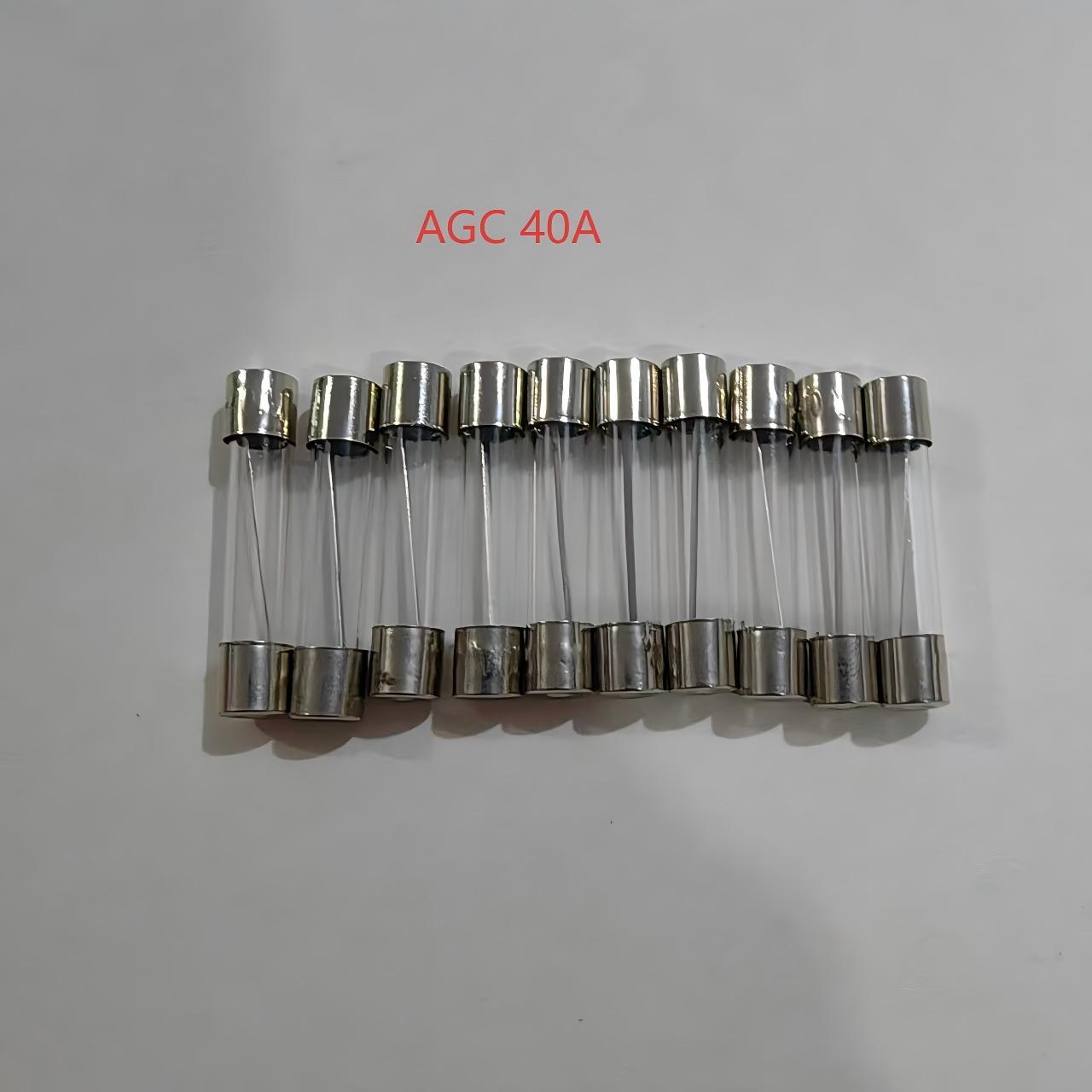 （10 pack）AGC Glass Tube Fuse 6*30mm/0.24*1.18inch，Nickel Plated，15Amp Specifications Available，Suitable for Cars，Trucks，Boats，Motorcycles，SUVs