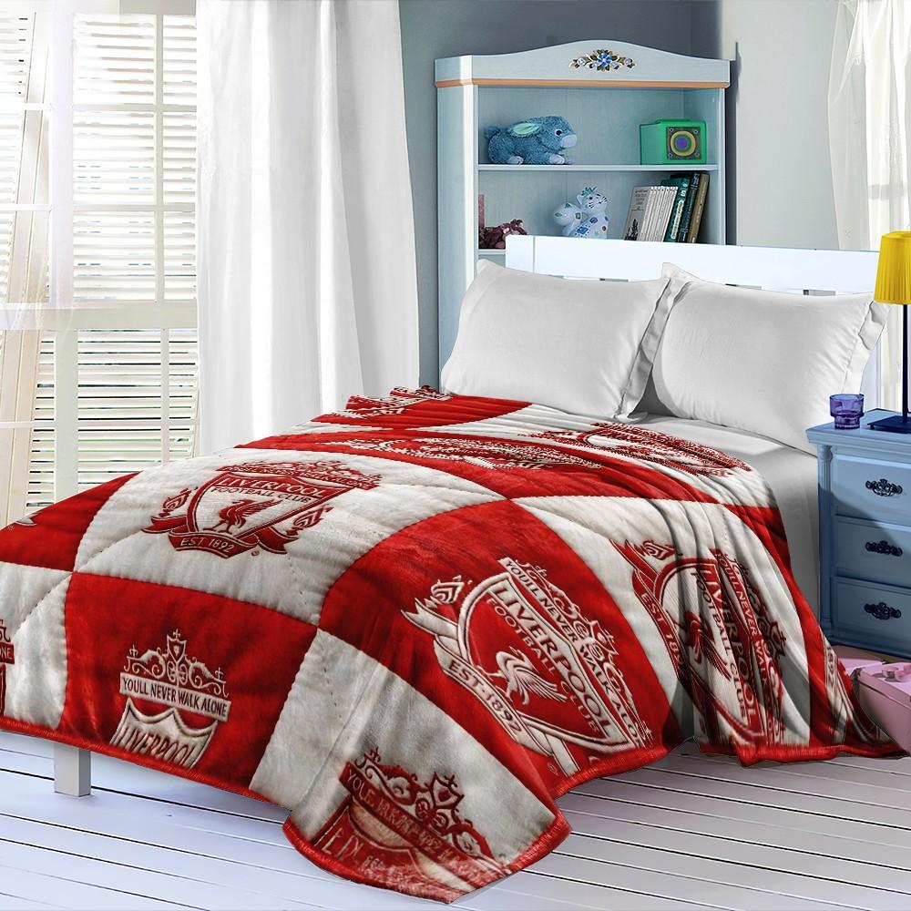 Liverpool Football Club Classic Team Logo Print Blanket, Holiday Gift Trend, Living Room Nap Area, Army Fan Favorite, Flannel Coverlet