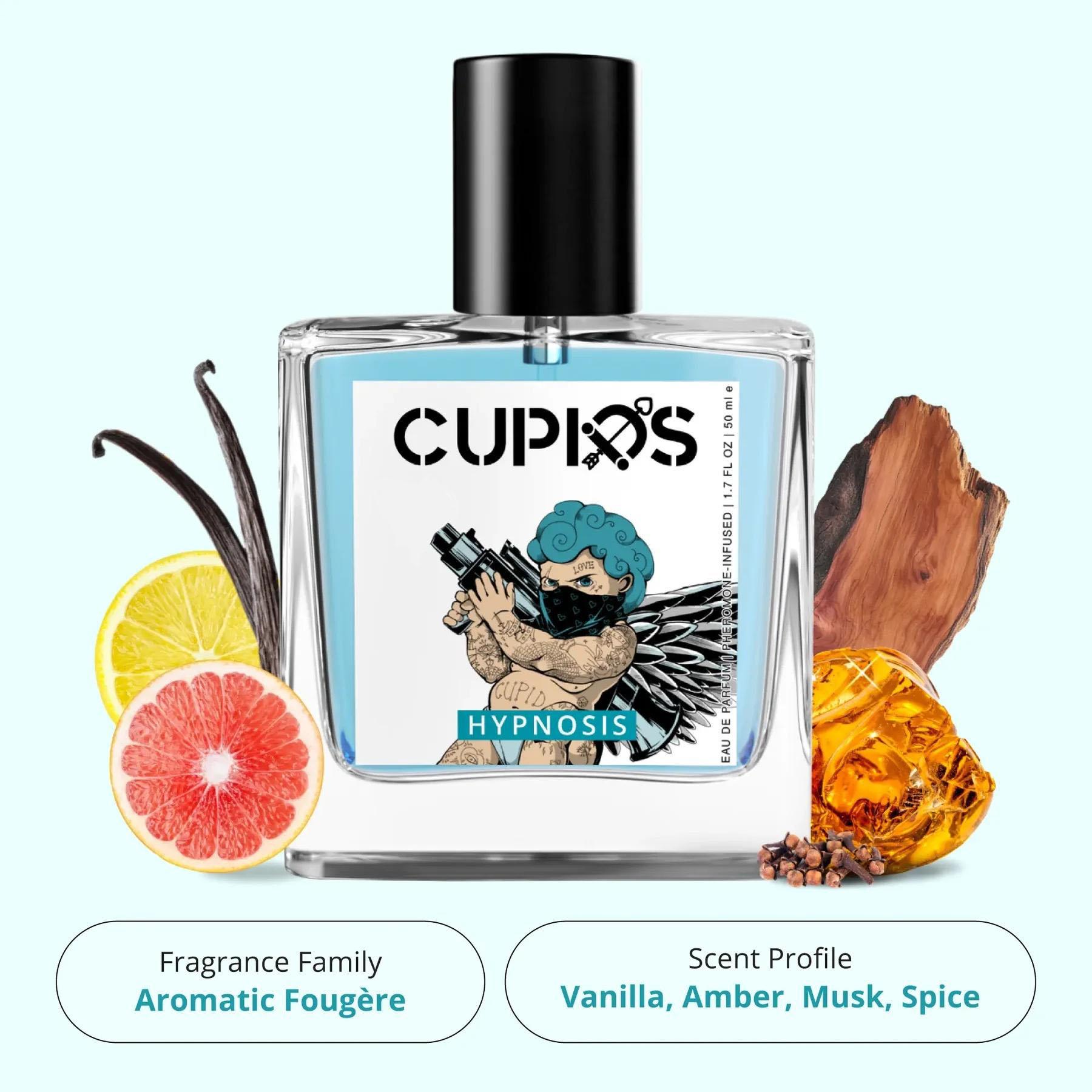 Cupid Cologne for Men, 50 ml/1.7 fl.oz Mens Cologne, Cupid Hypnosis Pheromone Cologne for Men,Men's Cupid Pheromones Perfume, Men's Lasting Romantic Perfume,Mother's Day Gifts