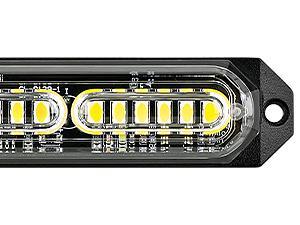 Nilight 8PCS Led Strobe Lights 12LED White Light 12V 24V Surface Mount Flashing Warning Hazard Beacon Lights Ultra Slim Sync Feature Mini Grille for Cars Trucks Off Road Vehicles SUV