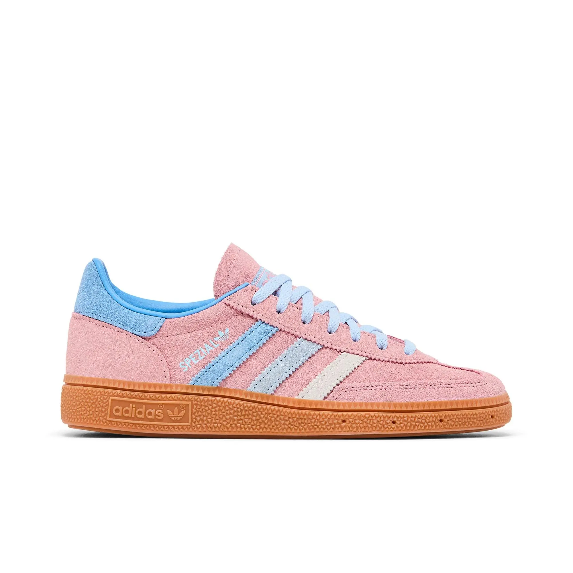 adidas Womens Handball Spezial 'Semi Pink Spark Blue' (women's sizes) Semi Pink Spark/Light Blue Sky sneakers IG1974