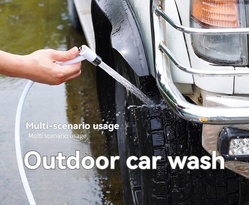 Portable shower, handheld electric shower, outdoor shower equipment for camping and hiking, pet cleaning, car washing, camping equipment, camping supplies, travel accessories, apartment shower tools Portable shower, handheld electric shower, outdoor shower equipment for camping and hiking, pet cleaning, car washing, camping equipment, camping supplies, travel accessories, apartment shower tools