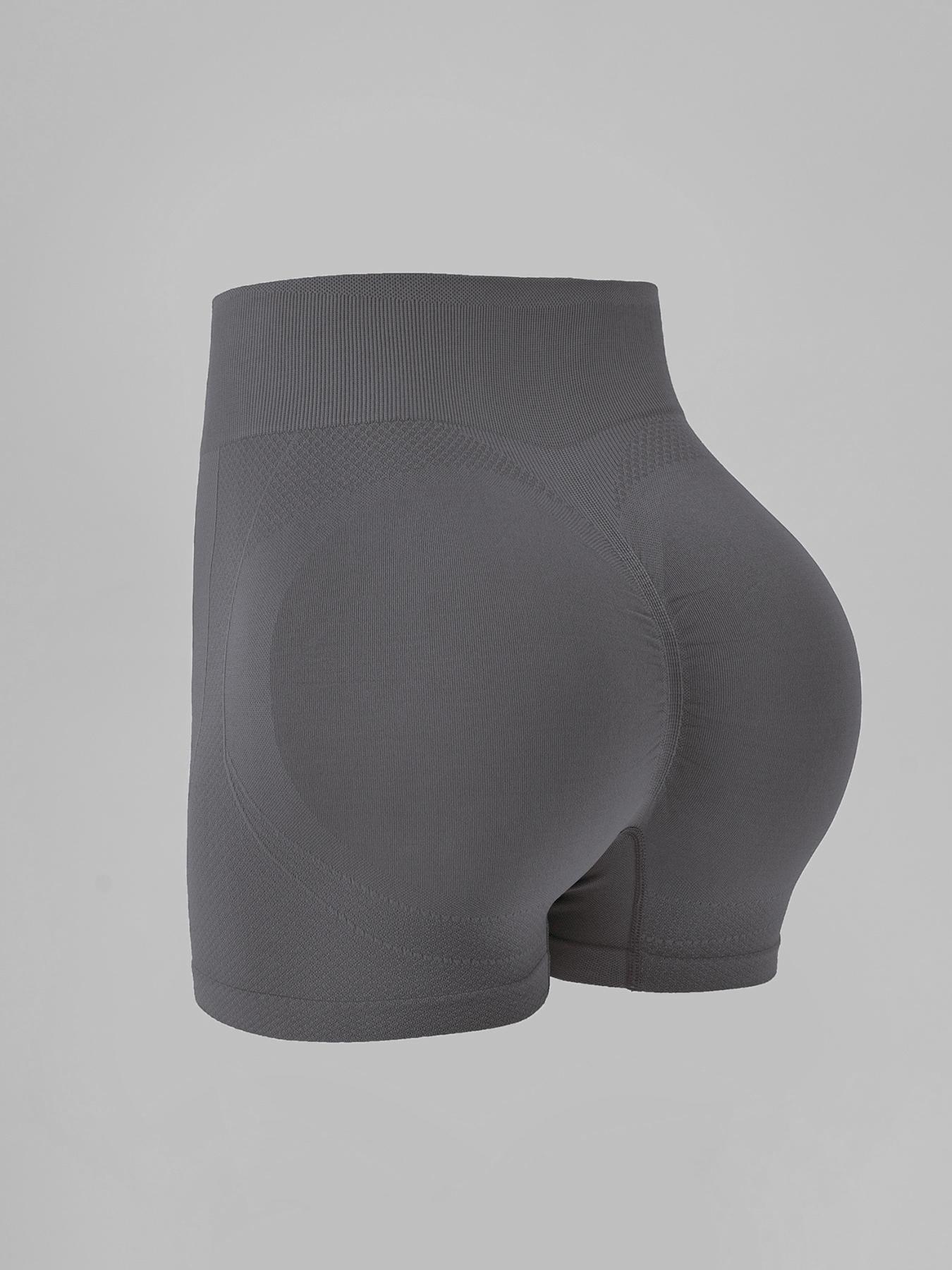 Women's Solid  Seamless Gym Shorts, Workout Biker Shorts, Comfy Breathable Skinny Shorts for Gym Workout Running, Ladies Sportswear for Summer, High Stretch Bottoms