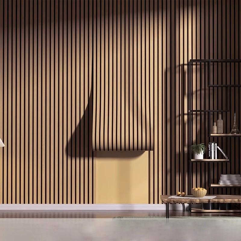 Fishbone Pattern Wallpaper Roll, Self-adhesive Foam Vinyl Material, Thickened Wallpaper, Pre-pasted Peel and Stick, Suitable for Ceiling and Partition Decoration, Offroom Feature Wall Decoration, Home Decor