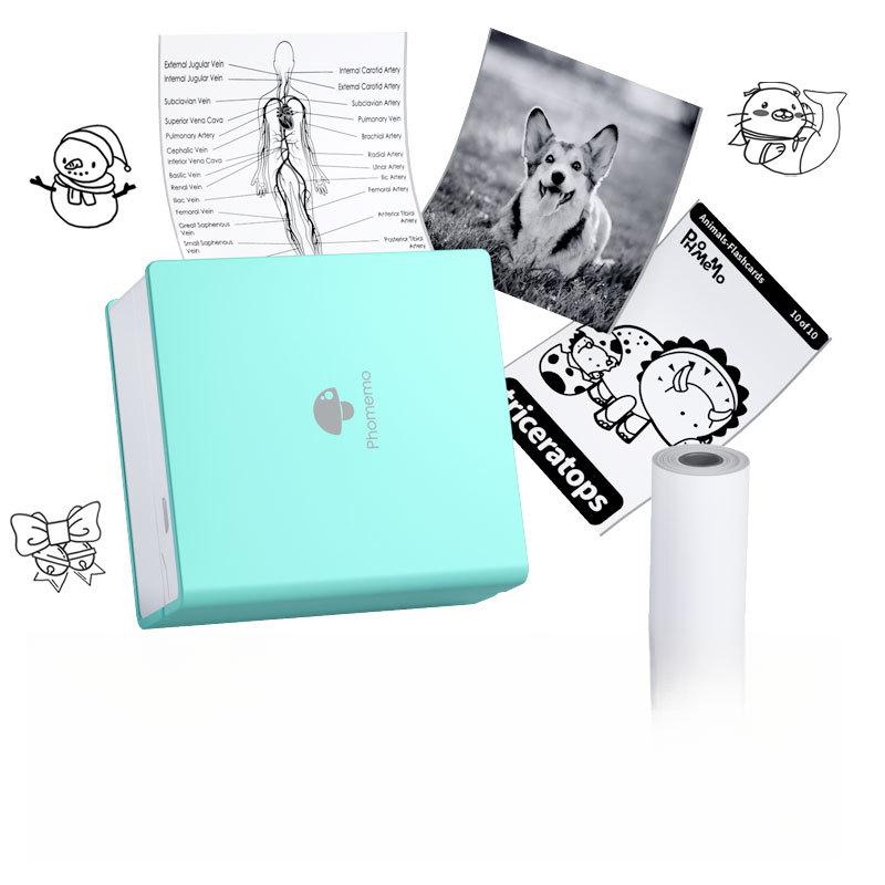 Portable Inkless Bluetooth Mini Thermal Printer for Students to Print Mistakes