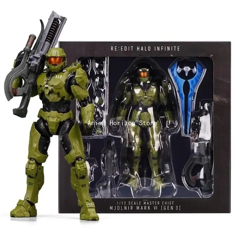 2026 hot item Sentinel Master Chief Action Figure PVC Anime Collection Model MJOLNIR MK VI Sv Action 18cm John117 S117 Movable Figurine Toys Popular toys
