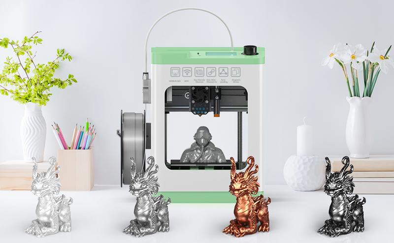 PLA 3D Printer Filament Bundle 200g x 4 Spools Set 1.75mm Dimensional Accuracy +/- 0.02mm for 3D Printers & Pens Printing Supplies, 3dprinter