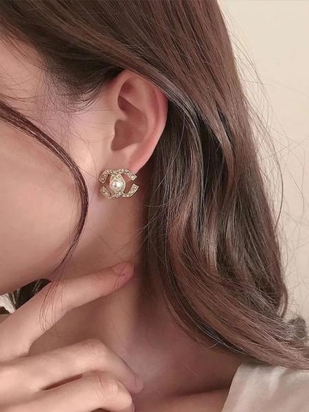 Elegant Pearl Stud Earrings for Women, Fashionable Cross Design, Perfect for Daily Wear, Dates & Events, Versatile Accessory, High Quality Earrings