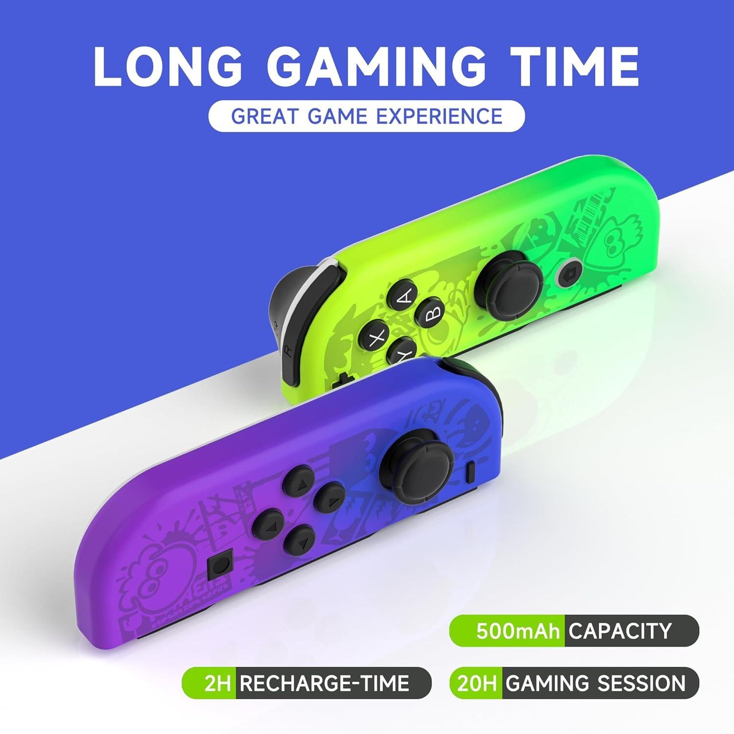 New Joycon Game Controller for Switch, Bluetooth-compatible Wireless Joystick with Trubo Function, Video Game Console Accessory