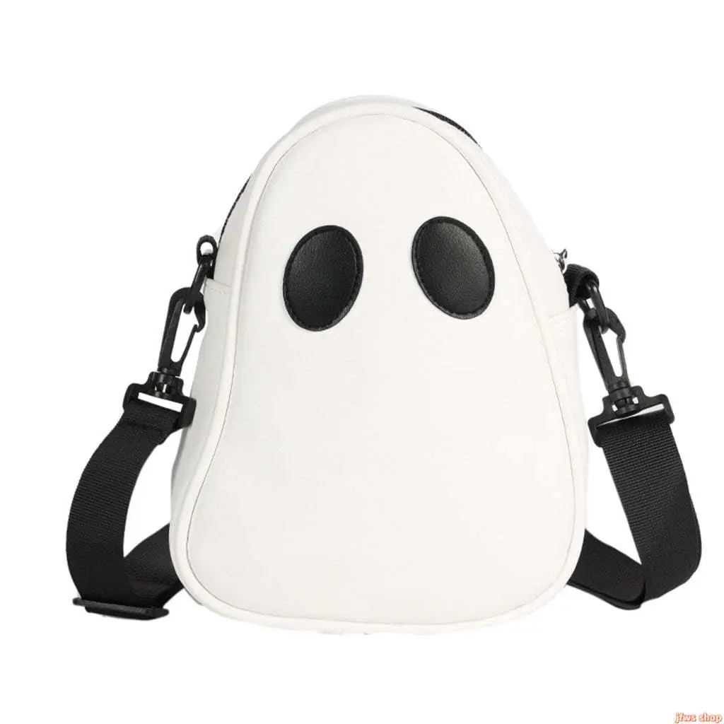 2026 New Whoamigo Funny Ghost Designer Crossbody Bag for Women, Cute Novelty Halloween Shoulder Purse with Adjustable Strap, Lightweight PU Leather Spooky Handbag for Party Travel Daily Use tiktokshopbacktoschool