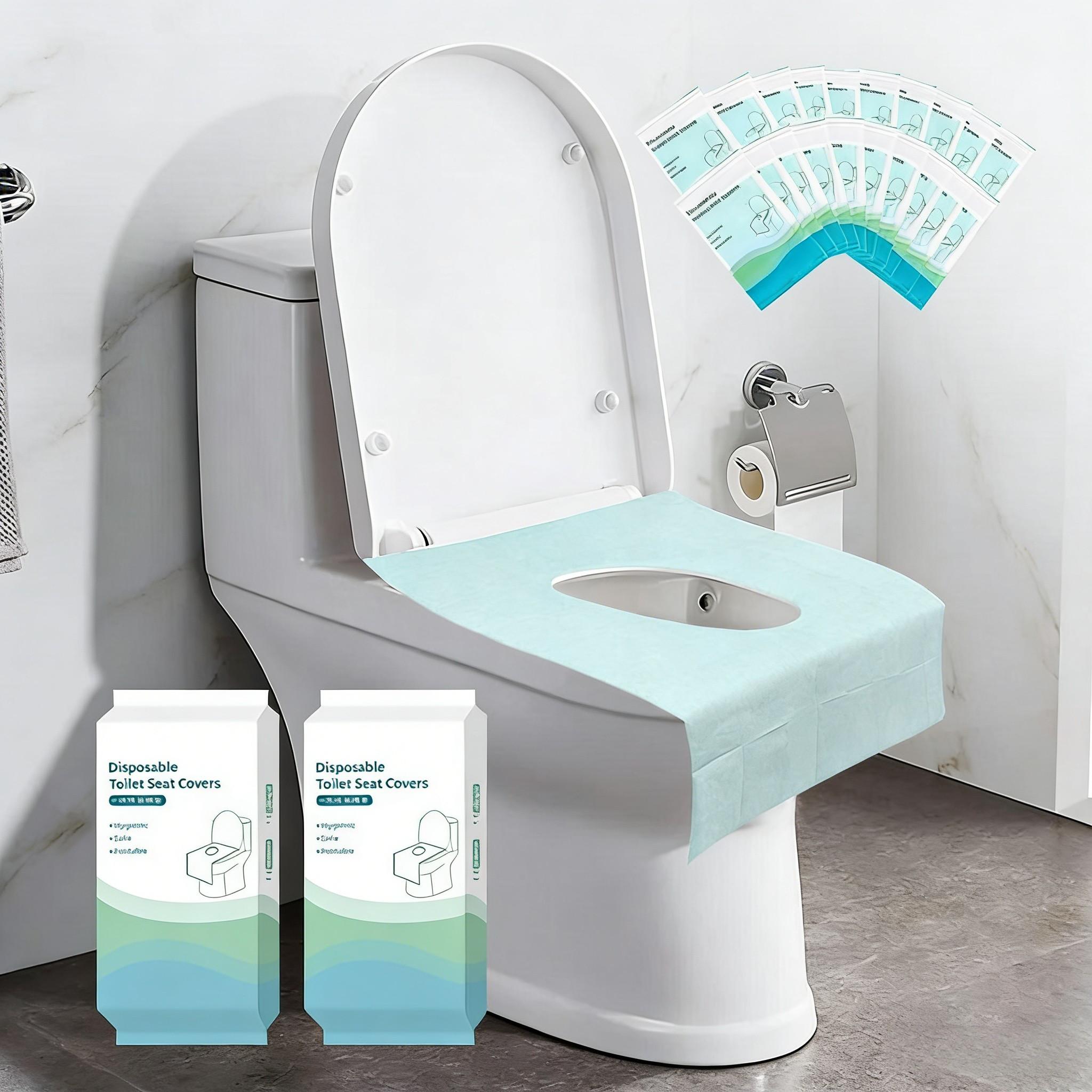 20pcs Disposable Toilet Seat Covers, Toilet Seat Covers Disposable Travel Size 20pcs Disposable Toilet Seat Covers, Gentle Toilet Seat Protectors for Home Bathroom Hotel Salon, Bathroom Accessories, Adults and Kids Room Accessories.