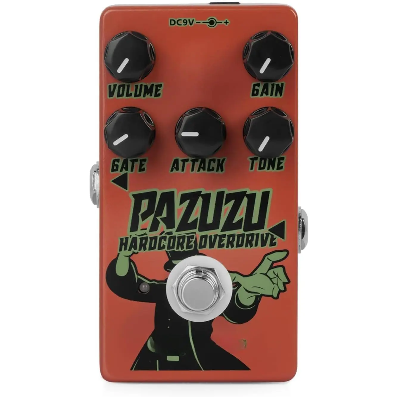 PAZUZU OVERDRIVE GK-62 - Multi-Tone Overdrive Pedal with Noise Gate, 6 Classic Overdrive Modes, Adjustable Attack & Tone Controls -  for Guitarists Seeking Versatile Overdrive