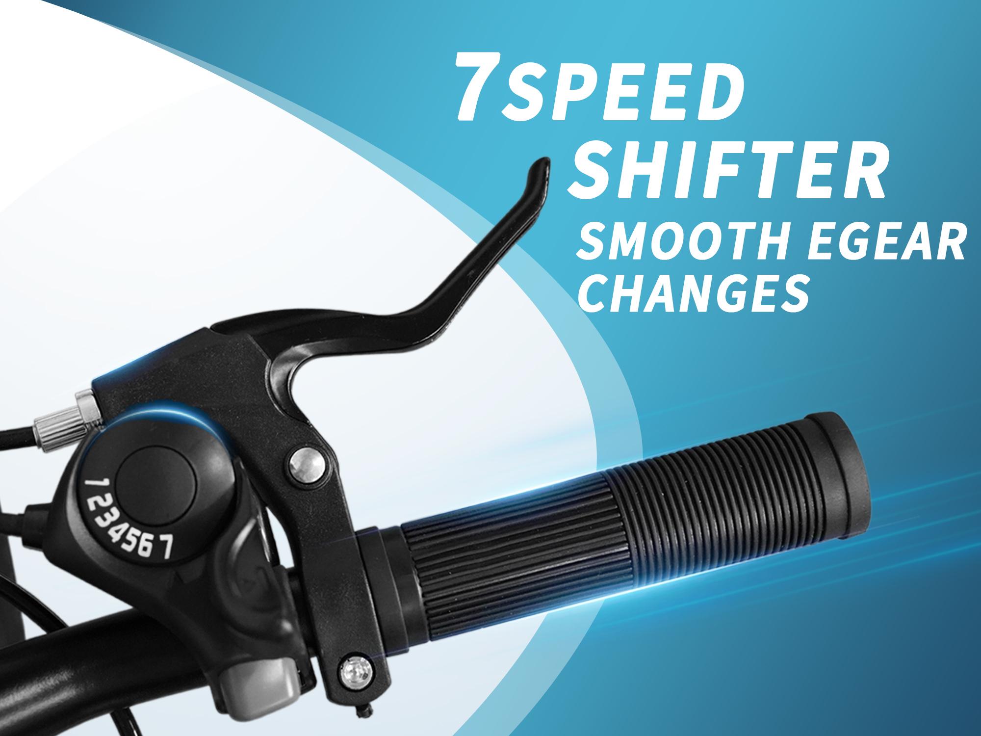 20/24 Inch Kids Mountain Bike,Adjustable Height , 7 Speeds, Bike for Kids 6-14, Boys & Girls Bike with Suspension Fork,Double-disc Safety Brake,, Anti-Slip Tires, Multi Color