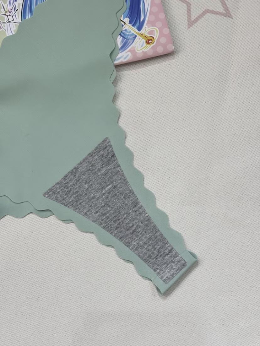 20pcs Of SeamlessWomen'S Underwear, Fan-shaped, Seamless Technology.The Fabric ls Light And Breathable, Suitable For VariousCombinations And Shows Exquisiteness.