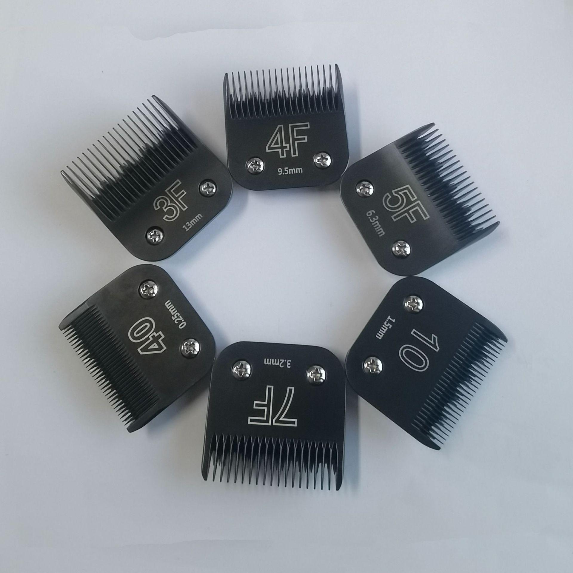 Pet Grooming Clippers Blades, Wholesale Pet Hair Trimming Tools, Electric Razor Replacement Heads, 10#/40#/4f/5f/7f Sizes Available