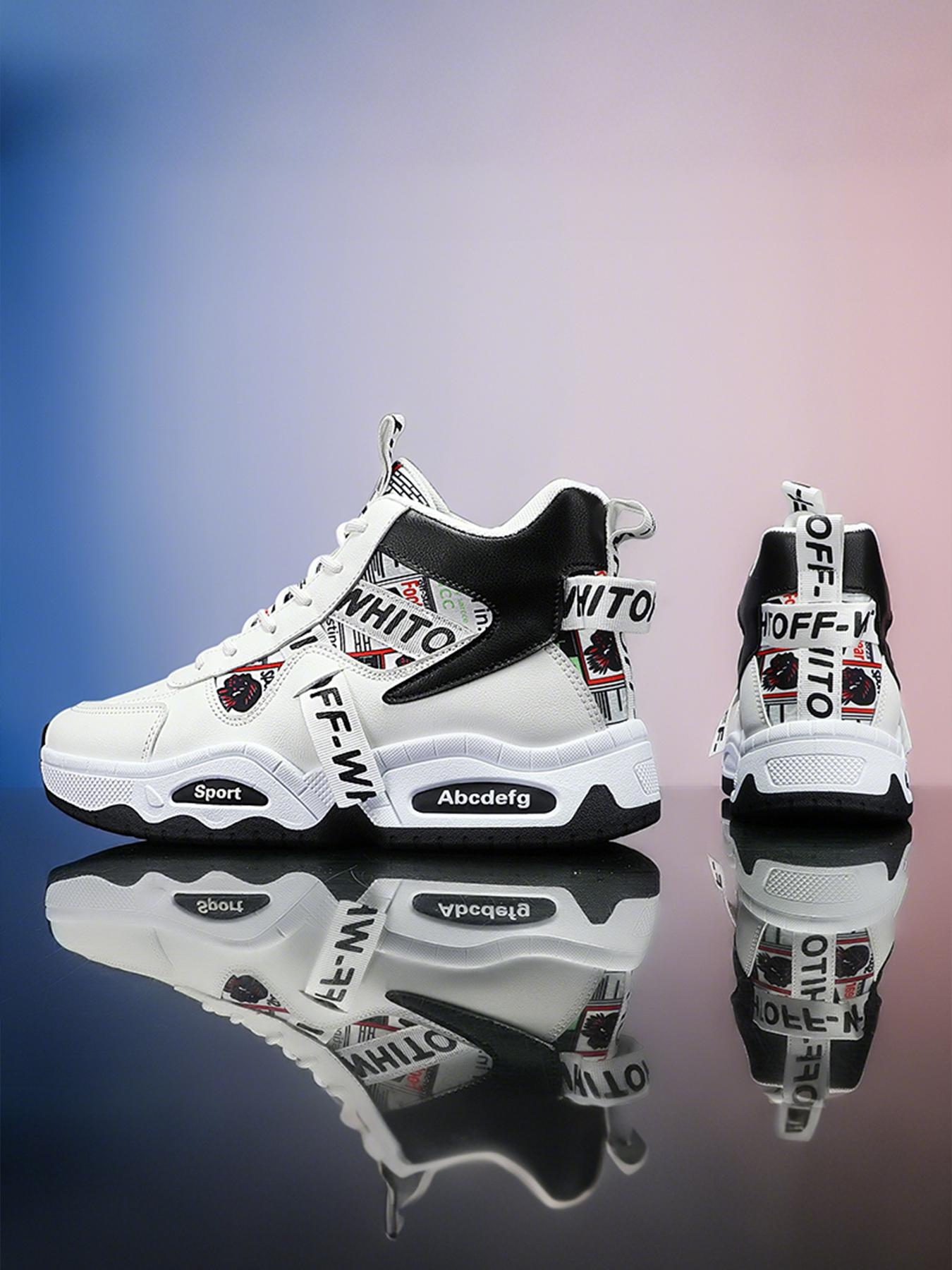 Men's Elevated High-Top Sneakers| Breathable Casual Shoes| Modern Platform Design| Sports Shoes