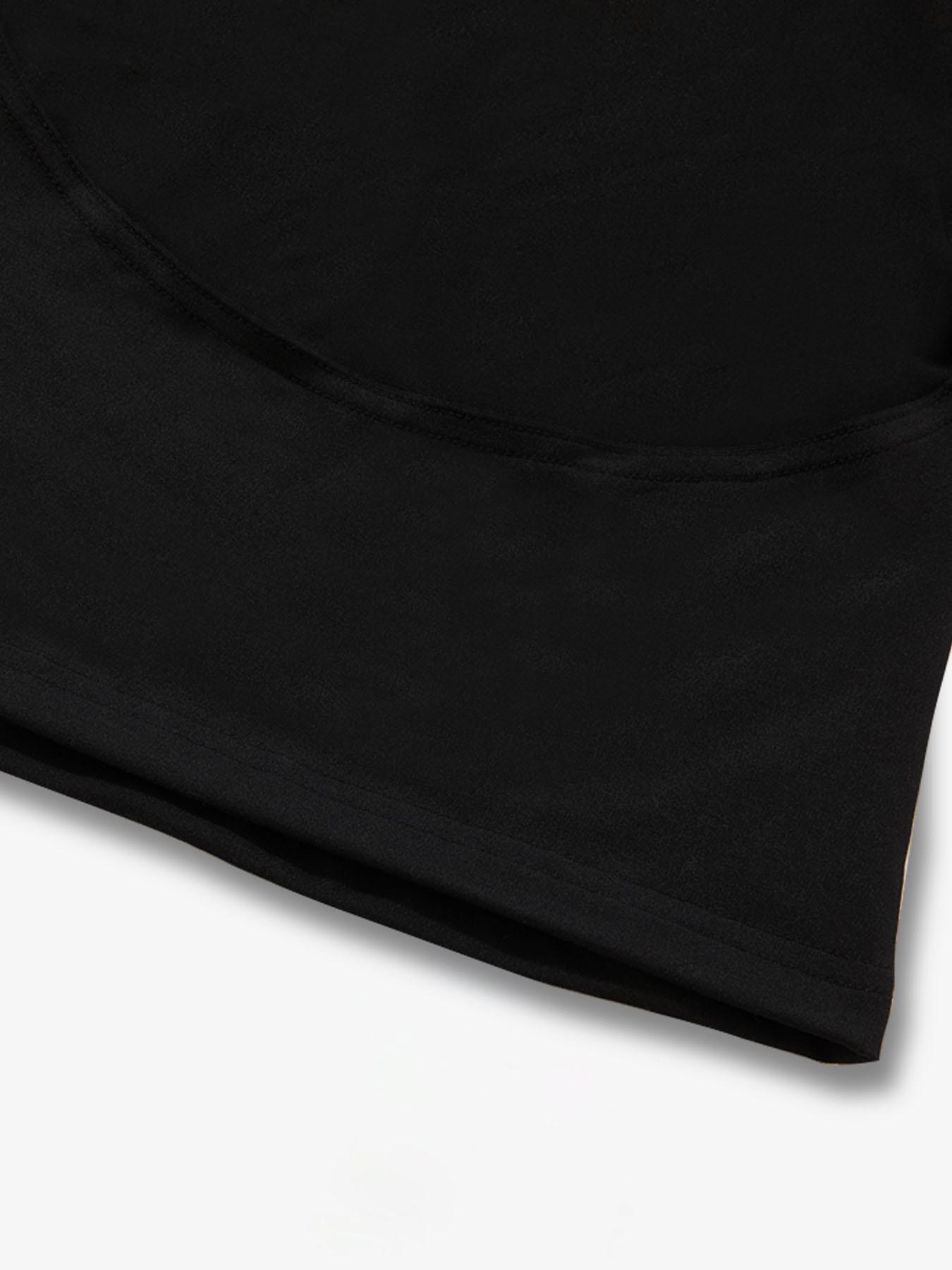 Women's Boat Neck Open Back Crop T-Shirt, Solid Color Slim Fit Short Sleeve Summer Top, Y2K Streetwear, Suitable for Daily Wear, Casual Party & Going Out