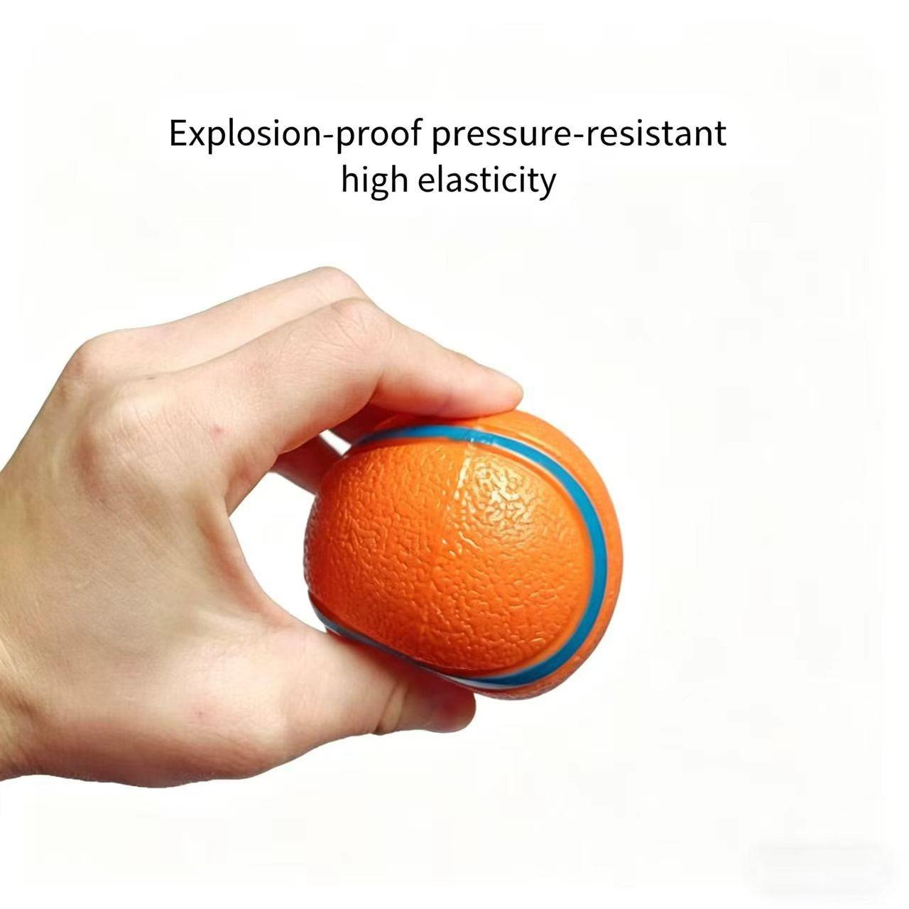 Dog toy: thickened sound-making elastic ball for self-entertainment, boredom relief, durable chewable tennis ball, teeth grinding, dog training, interactive pet supplies