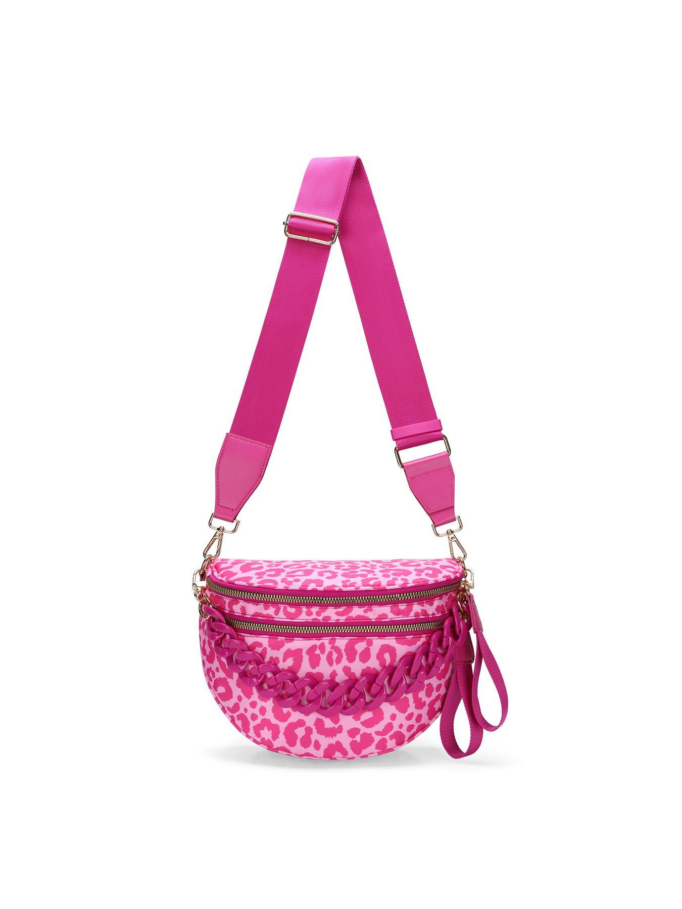 Women's Plaid Satchel Backpack, Wide Nylon Waterproof Handbag Wallet Warm Pack with Shoulder Strap + Chain Accessory