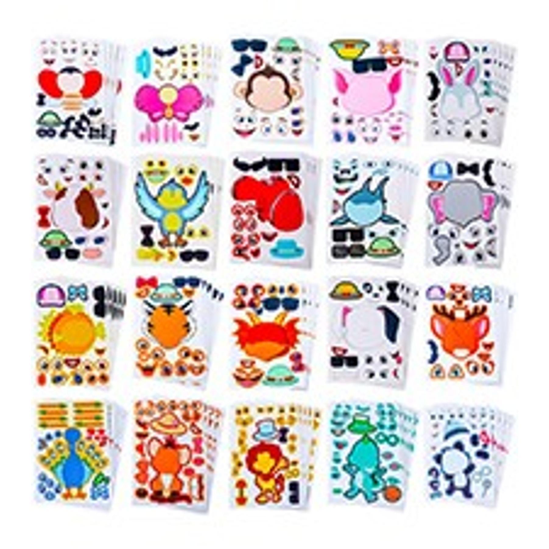 3200+ PCS Stickers for Kids, 102 Sheets Cartoon Animal Stickers for Toddlers, 18 Theme Reward Cute Stickers for School Teachers Students Parents, Scrapbook Journal Gifts Decor