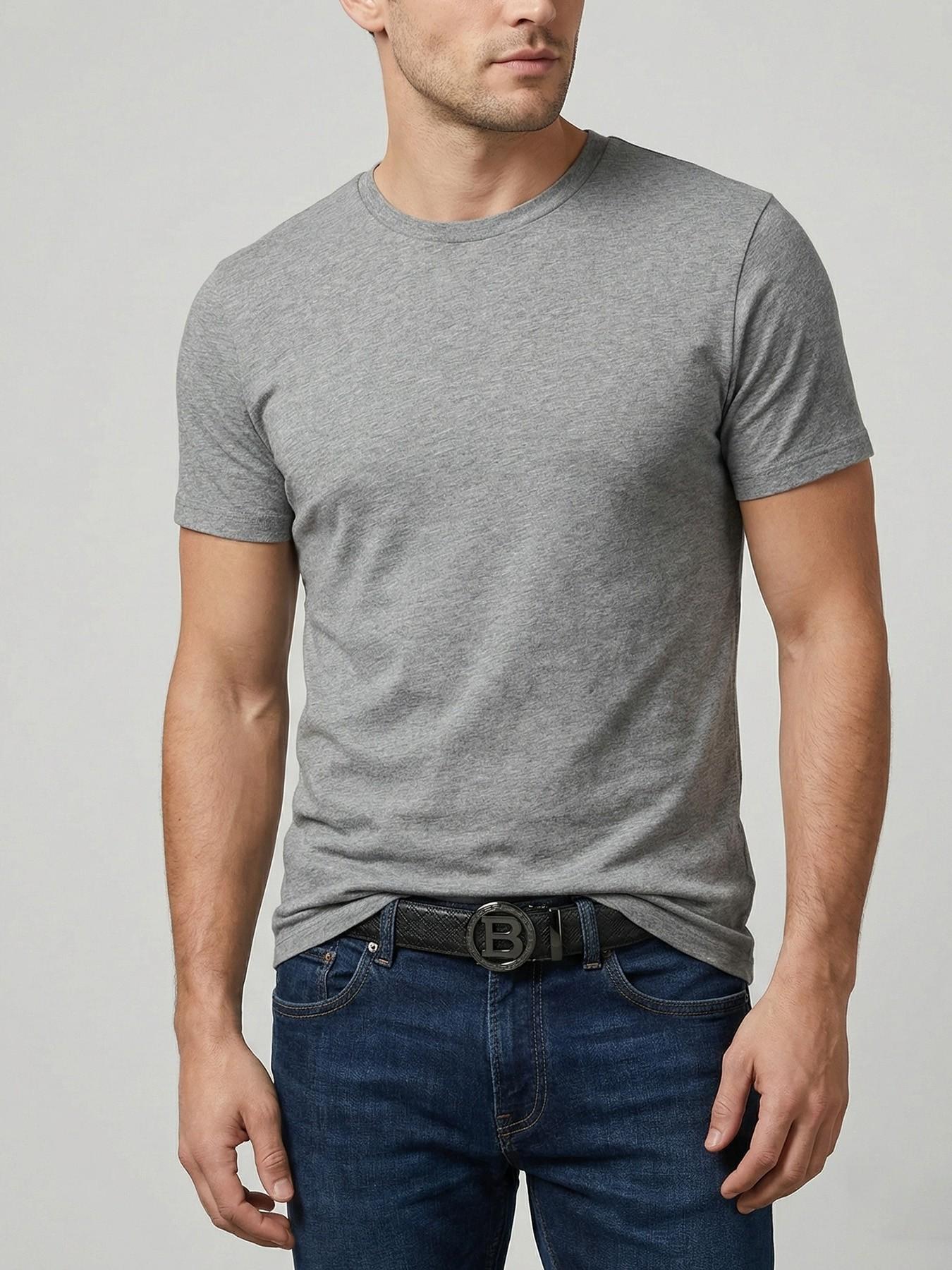 Men's Luxury B Letter Automatic Buckle Leather Belt, Business Casual PU Material, Gift Box Included, Perfect for Holidays