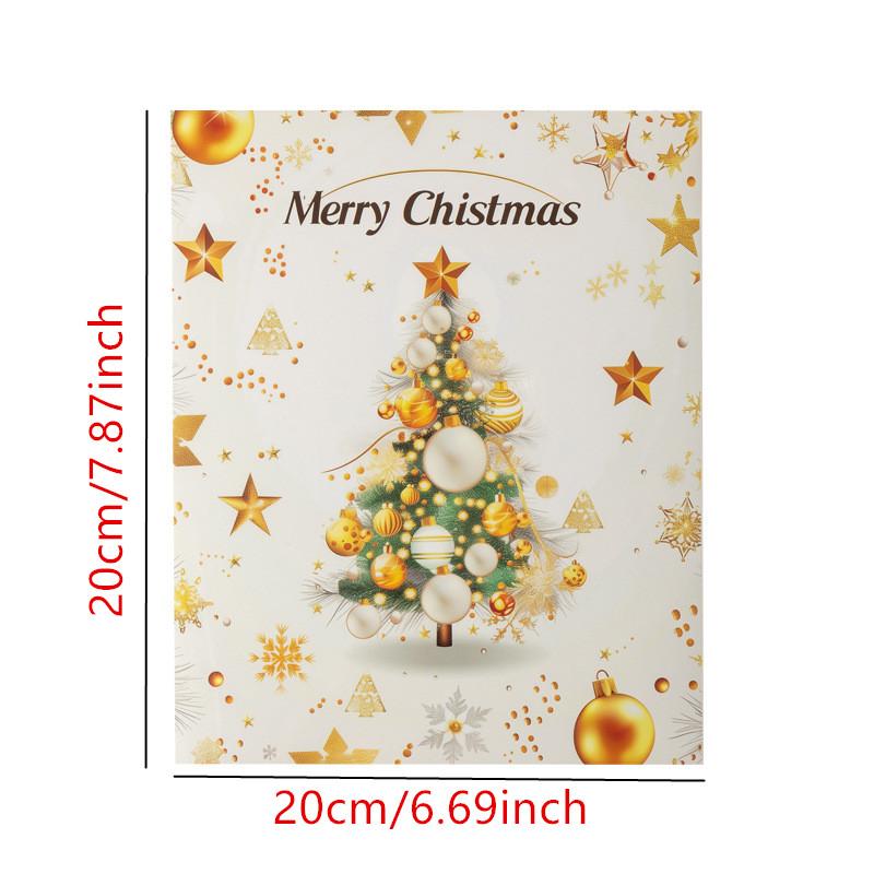 Christmas Countdown Calendar Jewelry Blind Box Earrings Necklace Bracelet Gift Set, Festive Holiday Accessory Collection