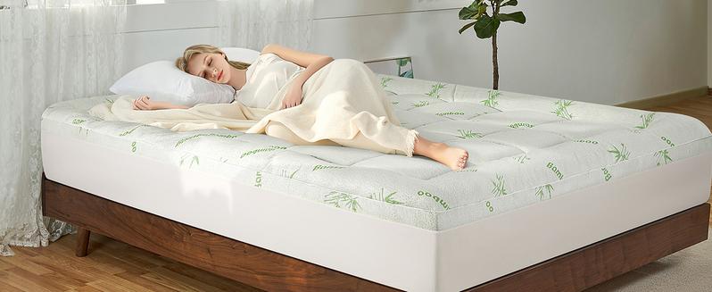 Sonoro Kate  Extra Thick Cooling Mattress Topper with Cotton Top, Down Alternative Filling, STANDARD 100 by OEKO-TEX Certified, Machine Washable