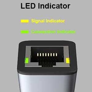BENFEI Network Adapter HUB with USB-C to Ethernet RJ45 Gigabit Ethernet LAN Thunderbolt 3/4