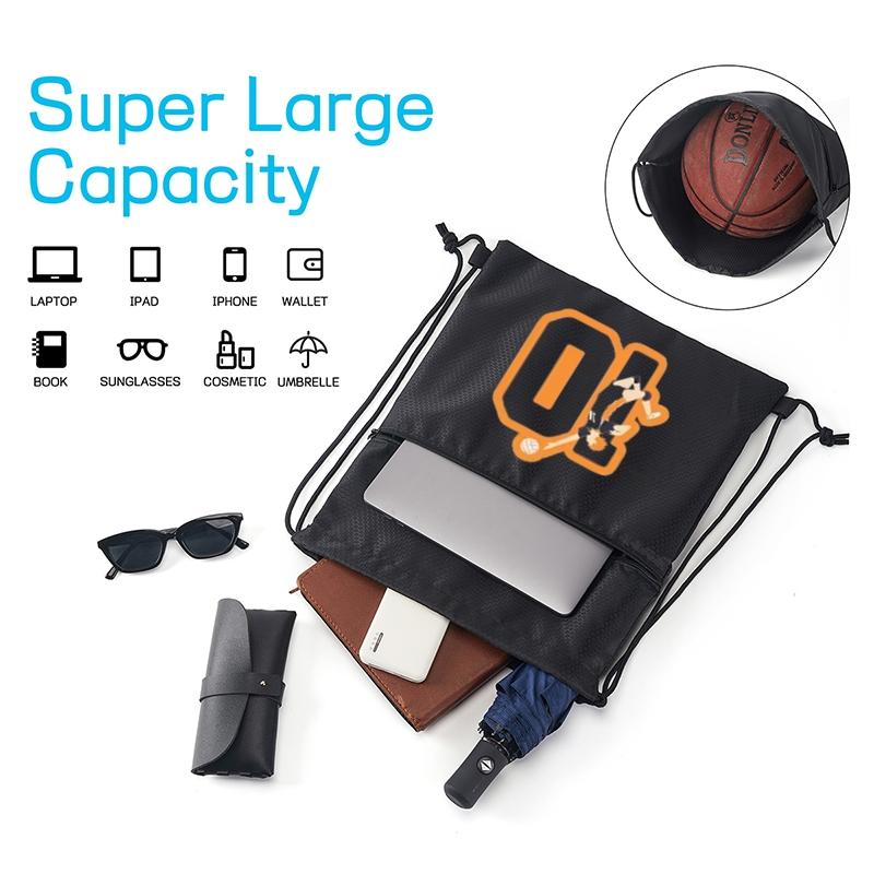 Volleyball Player Jumping with Ball Number 10 Sports Drawstring Bag Durable Lightweight Backpack Suitable for Outdoor Sports Travel Gym Use Teens and Adults Perfect Gift for Sports Day Christmas Birthday and Special Occasions