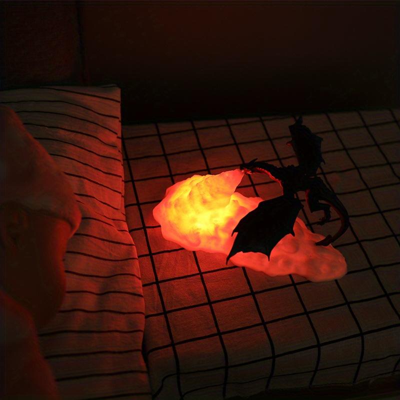 1pc Fire Dragon Lamps, 3D Printed Volcano Dragon Lamps Night Light Moon Light, Desktop Lamp for Bedroom Office, 3D Printed Night Lights, Mood Lights