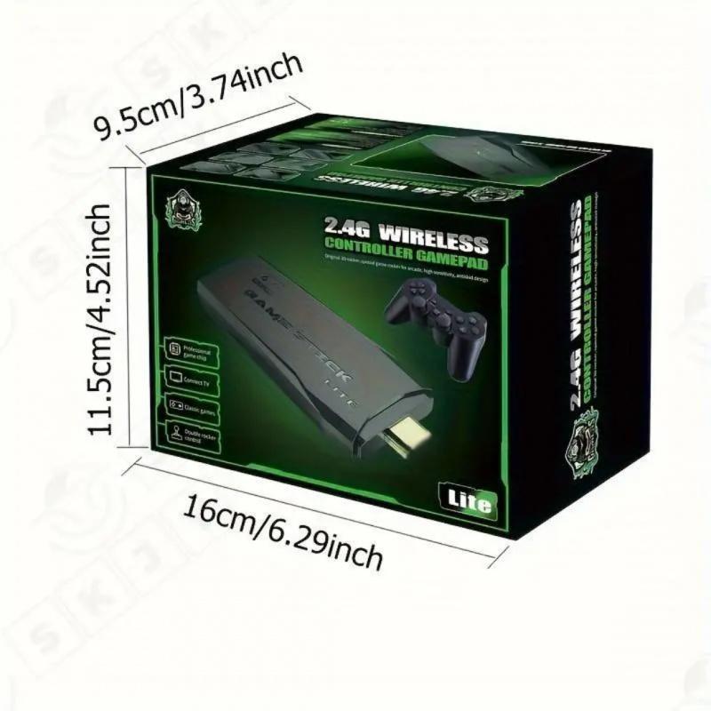 M8 PRO Wireless Game Console - Retro Gaming Consoles with built in Classic games, 9 Classic Emulators, 2.4GHz Wireless Controller, Plug and Play Video Game Stick for TV(64G)