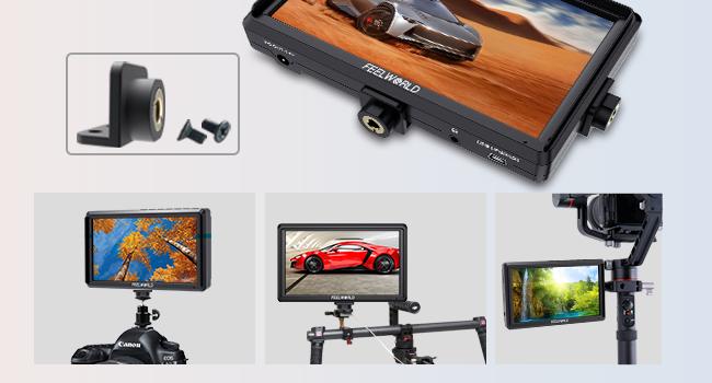 FEELWORLD S55 5.5 inch Camera DSLR Field Monitor Small Full HD 1920x1152 IPS LUT Video Peaking Focus Assist with 4K HDMI 8.4V DC Input Output Include Tilt Arm FEELWORLD S55 5.5 inch Camera DSLR Field Monitor Small Full HD 1920x1152 IPS LUT Video Peaking Focus Assist with 4K HDMI 8.4V DC Input Output Include Tilt Arm