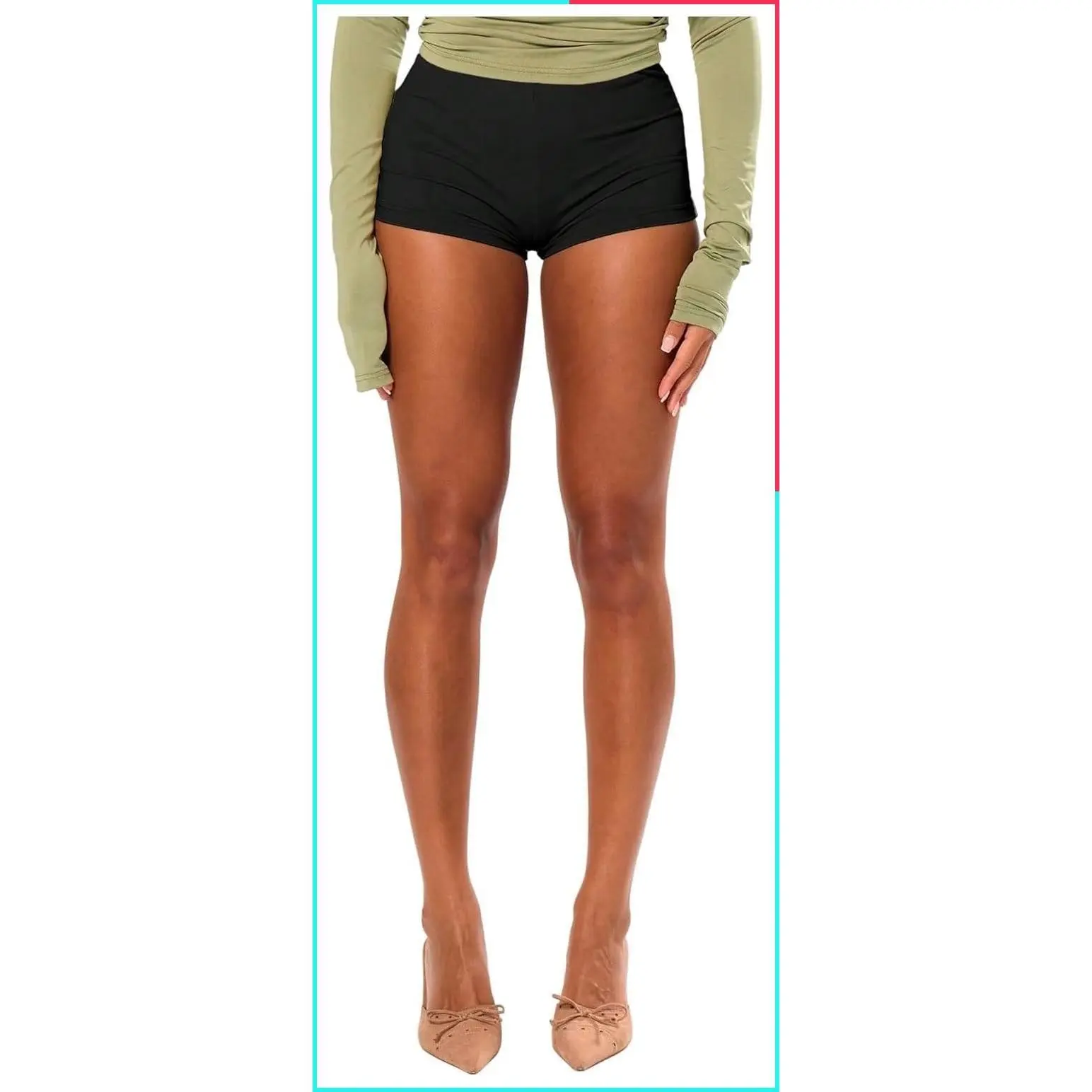 Women's Y2K Low Rise Sexy Skinny Micro Mini Booty Shorts Summer Hot Pants Holiday 2026