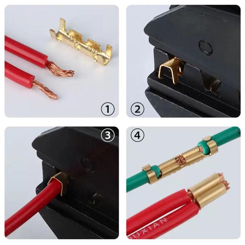 100 U-Type Cable Connectors, Cold Plug Connector with Precision Teeth Design, Ideal for Precise Applications, Model Xinghao