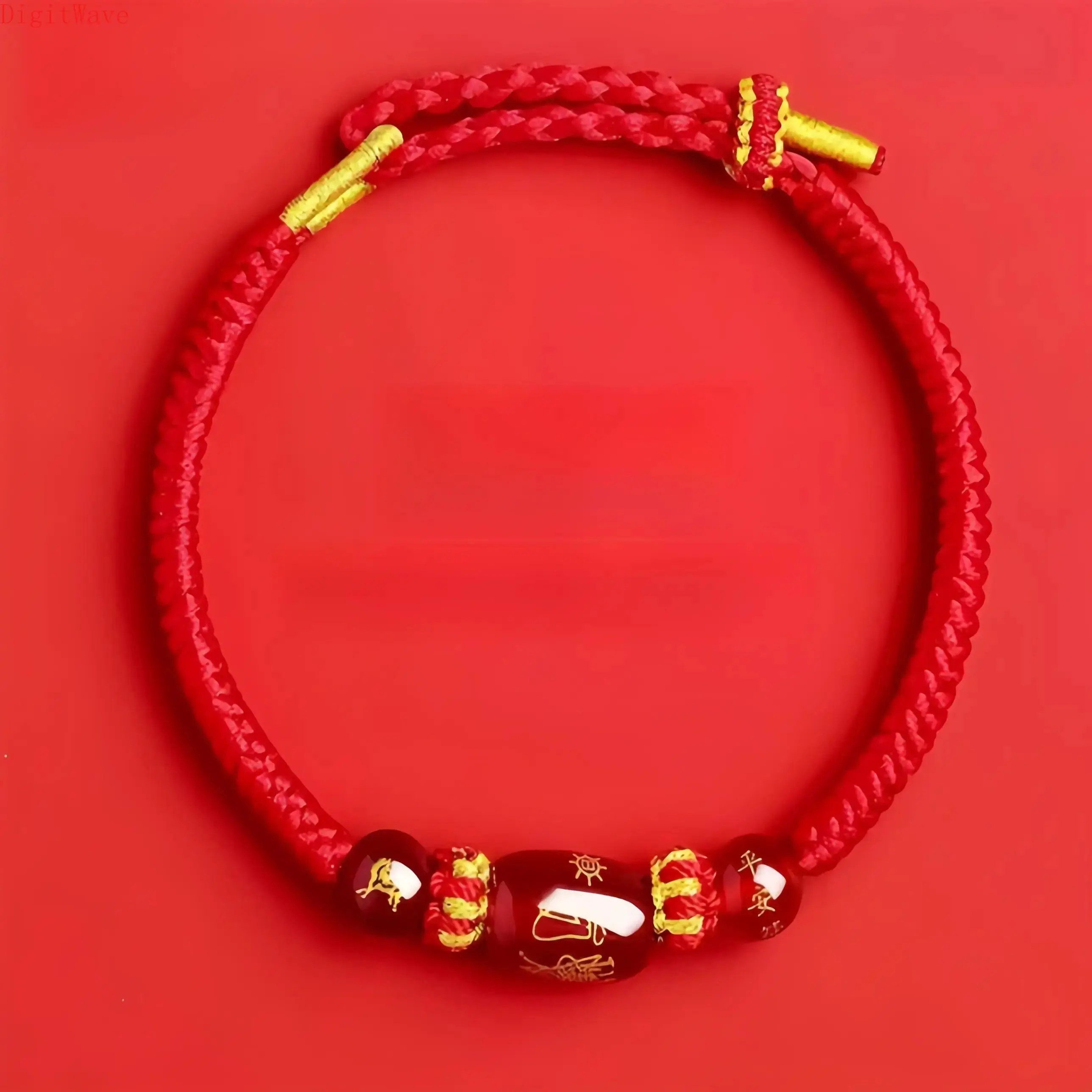 Braided Red Rope Bracelet with 2026 Chinese Zodiac Sign, Wealth Charm for Prosperity Luck, Jewelry for Women & Men, Inspirational Gifts, Womens Gifts, Zodiac Signs, Goat, Rooster, Money, Astrology Lifestyle, Rabbit, Bangle, Animals, Beads, Female, Braces,