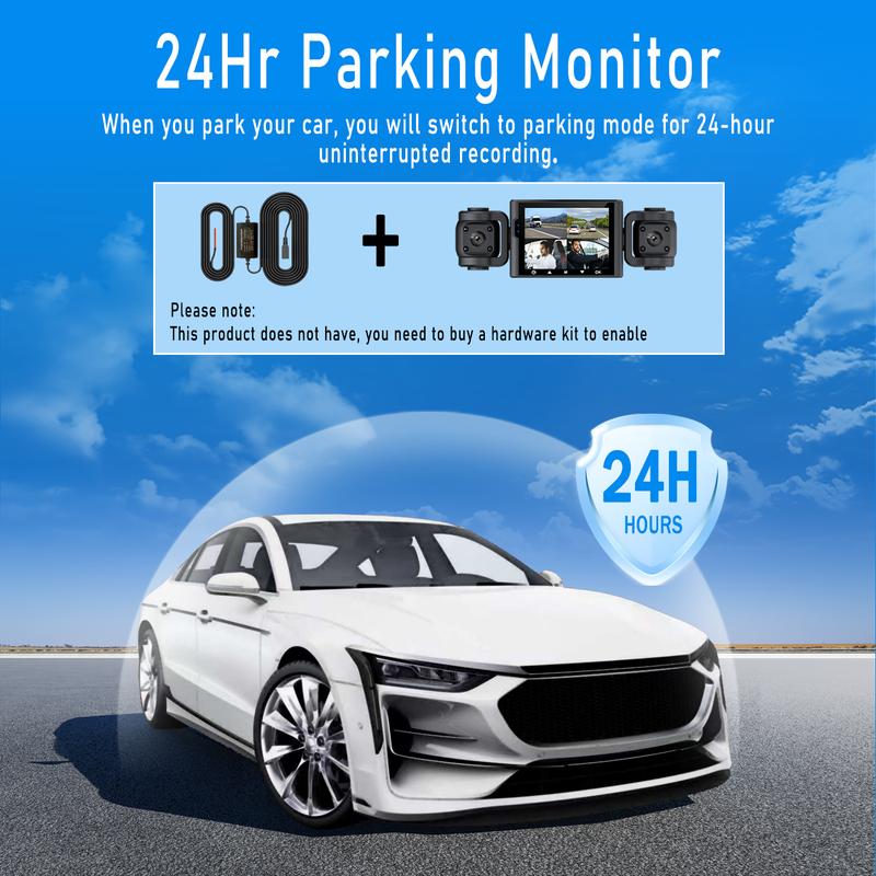 4-Channel 1080P DashCam with WIFI , Front,Back,Left&Right Adjustable Lens Dash Cam , Car Recorder , Car Camera With IR Night Vision, Cycle Recording, With Free 64 GB Card#dealsforyoudays Autos Automotive Vehicle Black