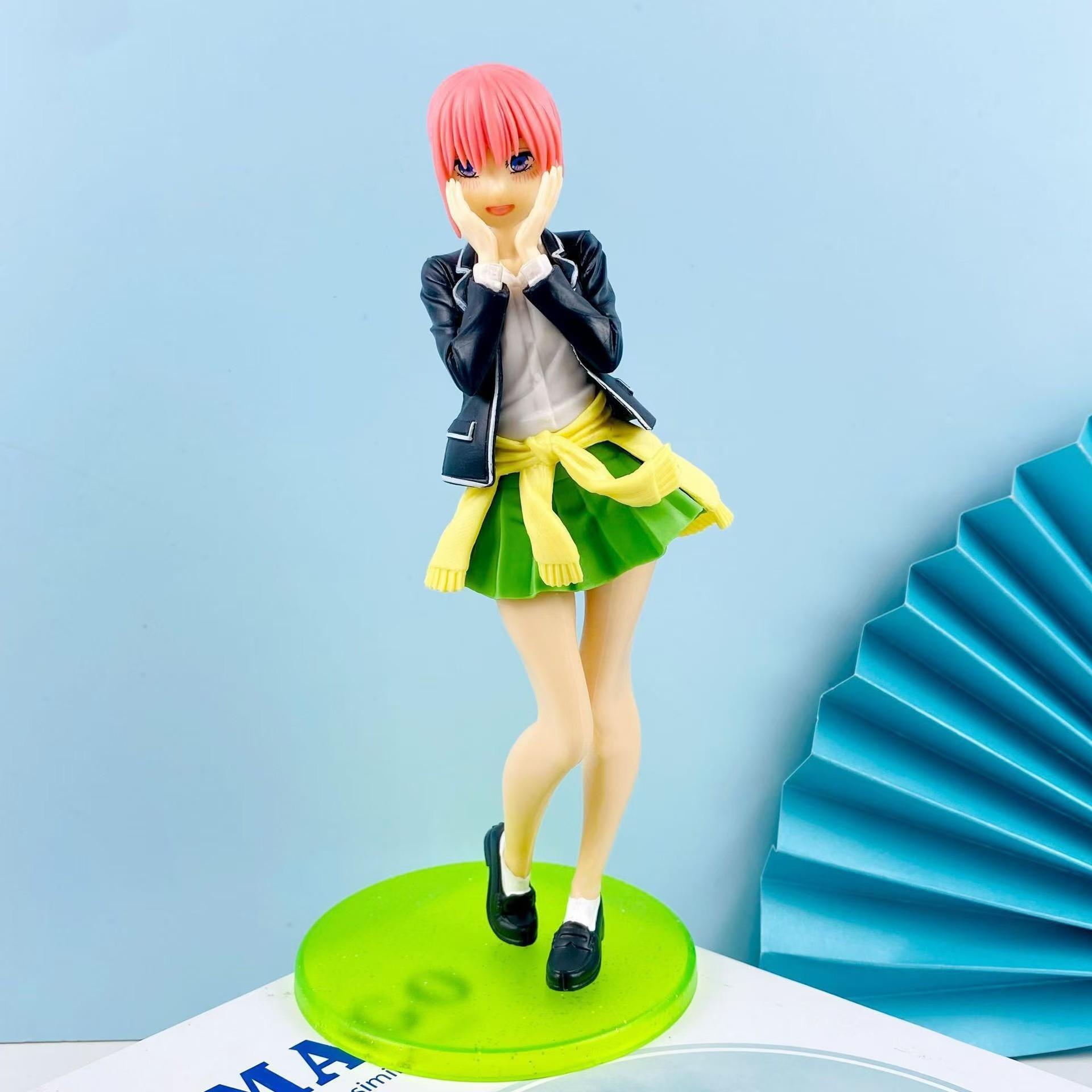 Anime The Quintessential Quintuplets Figure Miku Nakano Figuras Ichika Nino yotsuba itsuki School Uniform PVC Toys for Gift