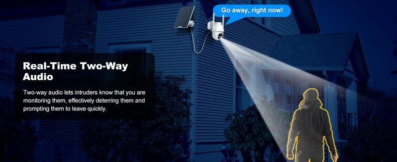 SeeVision Outdoor Solar Camera – Wireless 2K HD, IP66 Waterproof, Two-Way Talk & Instant Siren Alarm- SeeVision Outdoor Solar Camera – Wireless 2K HD, IP66 Waterproof, Two-Way Talk & Instant Siren Alarm-