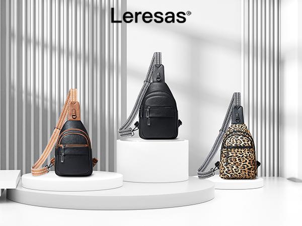 Leresas Crossbody Bag for Women Men, 7L Vegan Leather Shoulder Bag, Anti-Theft Crossbody Purse Analog Bag, Small Sling Backpack Chest Bags with Adjustable Strap, Everyday Bag for Travel Essentials Work, Ideal Gifts for Birthday Festivals Anniversaries Leresas Crossbody Bag for Women Men, 7L Vegan Leather Shoulder Bag, Anti-Theft Crossbody Purse Analog Bag, Small Sling Backpack Chest Bags with Adjustable Strap, Everyday Bag for Travel Essentials Work, Ideal Gifts for Birthday Festivals Anniversaries