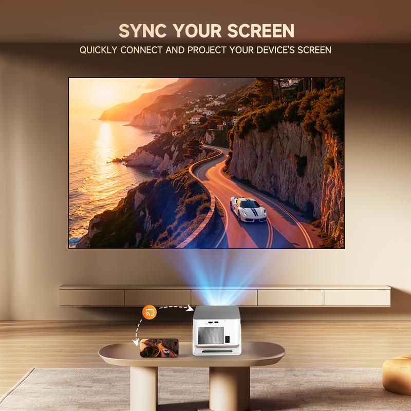 [US warehouse] Magcubic 900ANSI HY350MAX Projector Auto Focus 8K Decode Android 14 Allwinner H726 Built-in 15W HiFi Speaker Dual WiFi6 BT5.4 Native 1080P 1.0:1 short Throw Portable Smart Projector For Home Cinema Movie Night